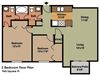 2 Bedroom + 1.5 Bath